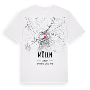 Mölln karta t-shirt – ekologisk bomull t-shirt från Pinshirt