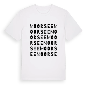 Moorsee ordlek t-shirt – ekologisk bomull t-shirt från Pinshirt