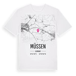 Müssen karta t-shirt – ekologisk bomull t-shirt från Pinshirt