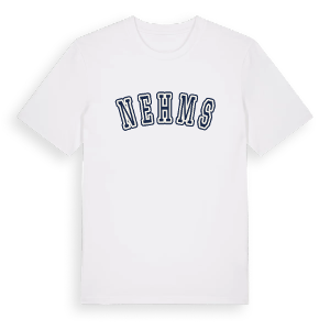 Nehms college t-shirt – ekologisk bomull t-shirt från Pinshirt