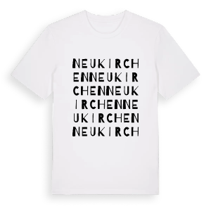 Neukirchen ordlek t-shirt – ekologisk bomull t-shirt från Pinshirt