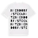 Niendorf/Stecknitz ordlek t-shirt