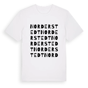 Norderstedt ordlek t-shirt – ekologisk bomull t-shirt från Pinshirt