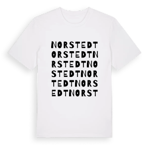 Norstedt ordlek t-shirt – ekologisk bomull t-shirt från Pinshirt
