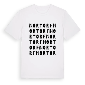 Nortorf ordlek t-shirt – ekologisk bomull t-shirt från Pinshirt