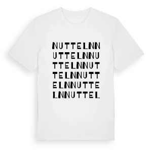 Nutteln ordlek t-shirt – ekologisk bomull t-shirt från Pinshirt