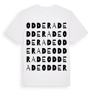 Odderade ordlek t-shirt – ekologisk bomull t-shirt från Pinshirt