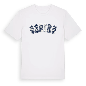 Oering college t-shirt – ekologisk bomull t-shirt från Pinshirt
