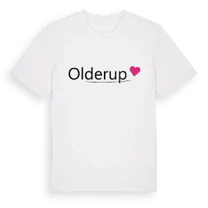 Olderup hjärta t-shirt – ekologisk bomull t-shirt från Pinshirt