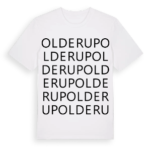 Olderup ordlek t-shirt – ekologisk bomull t-shirt från Pinshirt