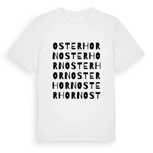 Osterhorn ordlek t-shirt – ekologisk bomull t-shirt från Pinshirt