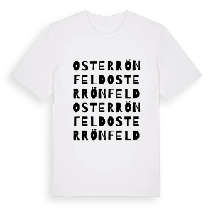 Osterrönfeld ordlek t-shirt – ekologisk bomull t-shirt från Pinshirt