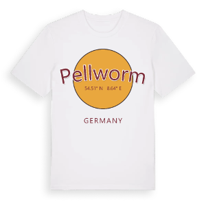 Pellworm cirkel t-shirt – ekologisk bomull t-shirt från Pinshirt