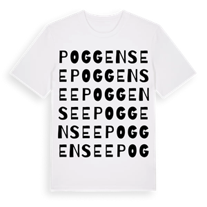 Poggensee ordlek t-shirt – ekologisk bomull t-shirt från Pinshirt