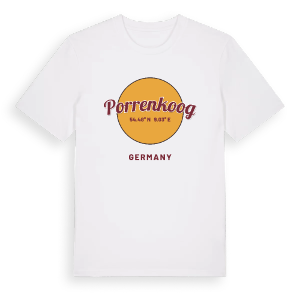 Porrenkoog cirkel t-shirt – ekologisk bomull t-shirt från Pinshirt