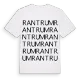Rantrum ordlek t-shirt