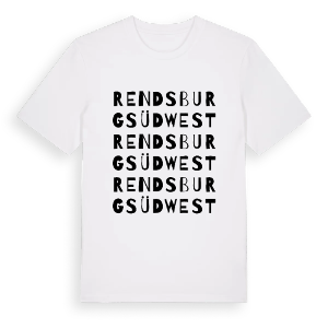 Rendsburg Südwest ordlek t-shirt – ekologisk bomull t-shirt från Pinshirt