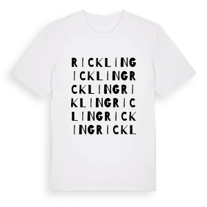 Rickling ordlek t-shirt – ekologisk bomull t-shirt från Pinshirt