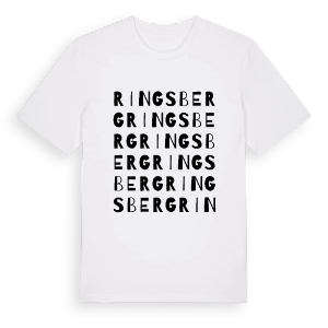 Ringsberg ordlek t-shirt – ekologisk bomull t-shirt från Pinshirt