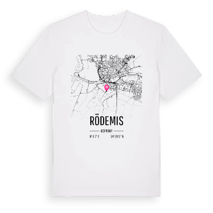 Rödemis karta t-shirt – ekologisk bomull t-shirt från Pinshirt