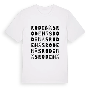 Rodenäs ordlek t-shirt – ekologisk bomull t-shirt från Pinshirt
