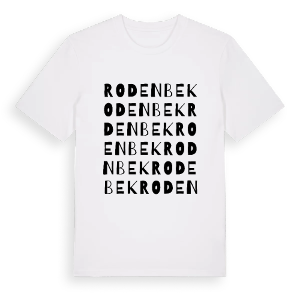 Rodenbek ordlek t-shirt – ekologisk bomull t-shirt från Pinshirt