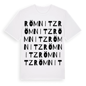 Römnitz ordlek t-shirt – ekologisk bomull t-shirt från Pinshirt