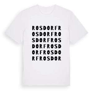 Rosdorf ordlek t-shirt – ekologisk bomull t-shirt från Pinshirt