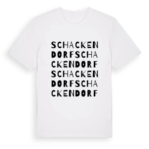 Schackendorf ordlek t-shirt – ekologisk bomull t-shirt från Pinshirt