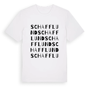 Schafflund ordlek t-shirt – ekologisk bomull t-shirt från Pinshirt