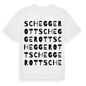Scheggerott ordlek t-shirt – ekologisk bomull t-shirt från Pinshirt
