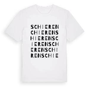 Schieren ordlek t-shirt – ekologisk bomull t-shirt från Pinshirt