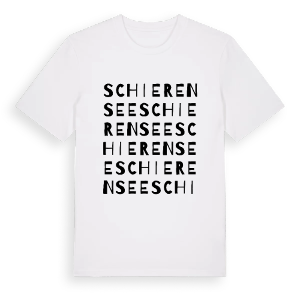 Schierensee ordlek t-shirt – ekologisk bomull t-shirt från Pinshirt