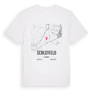 Schlotfeld karta t-shirt – ekologisk bomull t-shirt från Pinshirt
