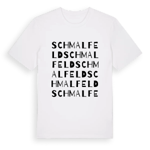 Schmalfeld ordlek t-shirt – ekologisk bomull t-shirt från Pinshirt