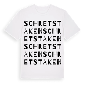 Schretstaken ordlek t-shirt – ekologisk bomull t-shirt från Pinshirt