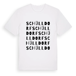 Schülldorf ordlek t-shirt – ekologisk bomull t-shirt från Pinshirt