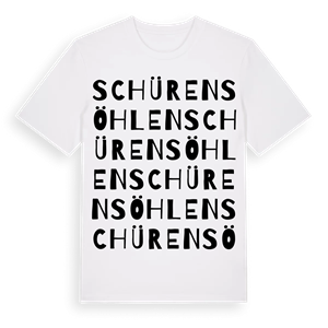 Schürensöhlen ordlek t-shirt – ekologisk bomull t-shirt från Pinshirt