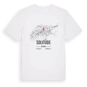 Solitüde karta t-shirt – ekologisk bomull t-shirt från Pinshirt