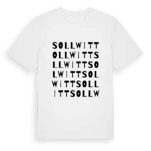 Sollwitt ordlek t-shirt – ekologisk bomull t-shirt från Pinshirt