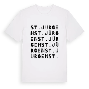 St. Jürgen ordlek t-shirt – ekologisk bomull t-shirt från Pinshirt