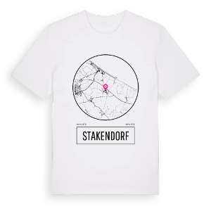 Stakendorf t-shirt – ekologisk bomull t-shirt från Pinshirt
