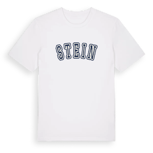 Stein college t-shirt – ekologisk bomull t-shirt från Pinshirt