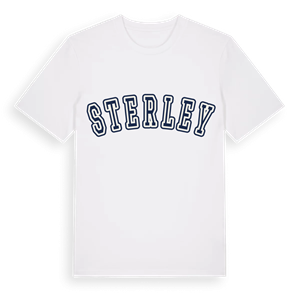 Sterley college t-shirt – ekologisk bomull t-shirt från Pinshirt