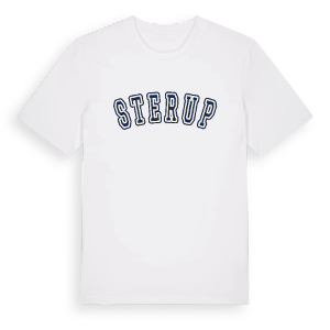 Sterup college t-shirt – ekologisk bomull t-shirt från Pinshirt
