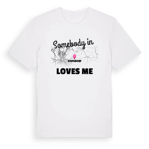 Någon i Stipsdorf älskar mig t-shirt – ekologisk bomull t-shirt från Pinshirt