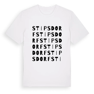 Stipsdorf ordlek t-shirt – ekologisk bomull t-shirt från Pinshirt