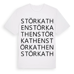 Störkathen ordlek t-shirt – ekologisk bomull t-shirt från Pinshirt