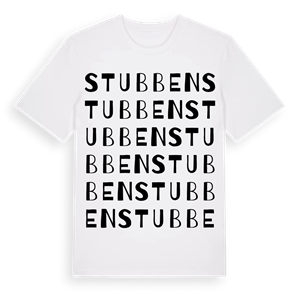 Stubben ordlek t-shirt – ekologisk bomull t-shirt från Pinshirt