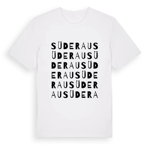 Süderau ordlek t-shirt – ekologisk bomull t-shirt från Pinshirt